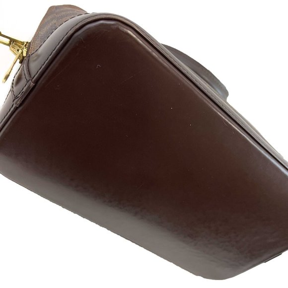 Louis Vuitton Alma Damier Ebene PM Brown Top Handle W/ Lock & Key - Picture 8 of 13